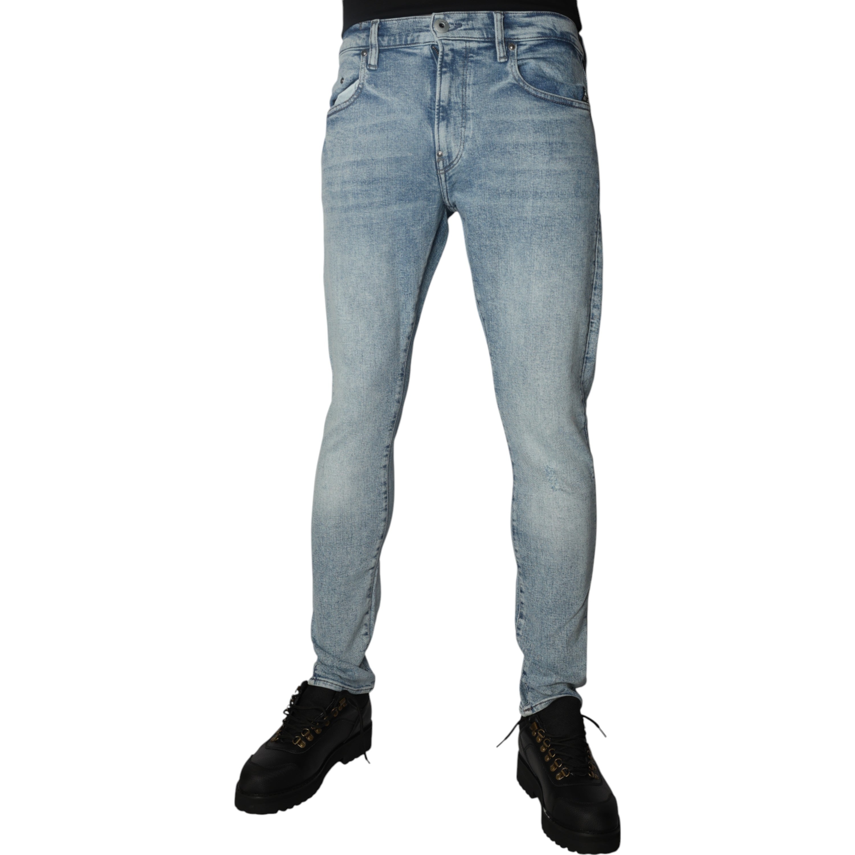 G-Star Jeans Revend Fwd Skinny Antique Faded Ripped Blue